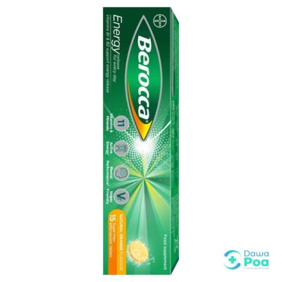 Berocca Orange Energy Vitamin Effervescent Tablets