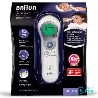 Braun Thermometer 2 in 1 No-Touch + Front.1