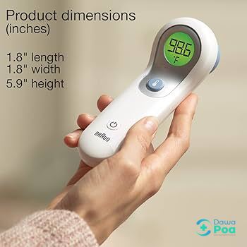 Braun Thermometer 2 in 1 No-Touch + Front.6