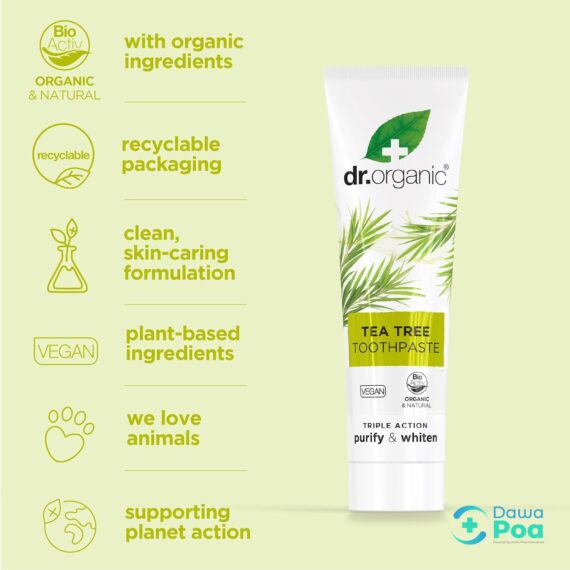 Dr.Organic Tea Tree Toothpaste 100ml4