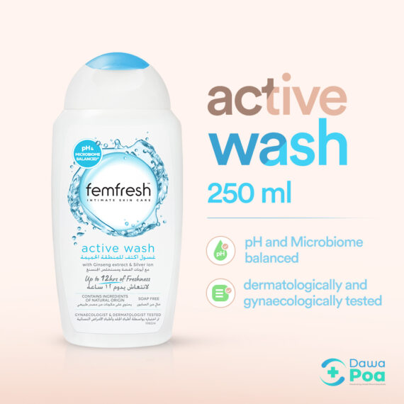 Femfresh Active Intimate Wash 250ml.1