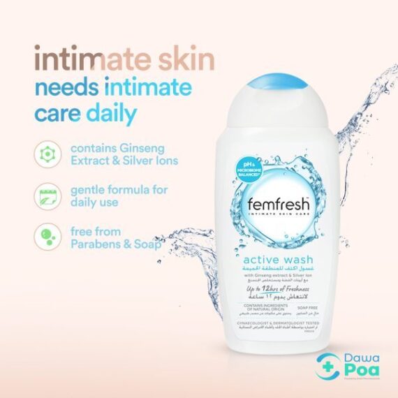 Femfresh Active Intimate Wash 250ml.2