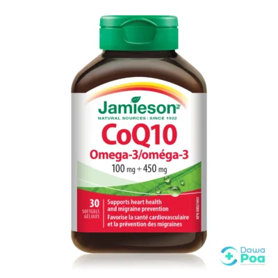 Jamieson CoQ10 + Omega-3 Softgels 30's1