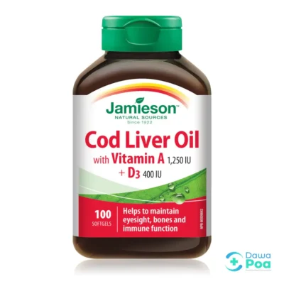 Jamieson Cod Liver Oil+Vit A+D3 Softgels 100's1