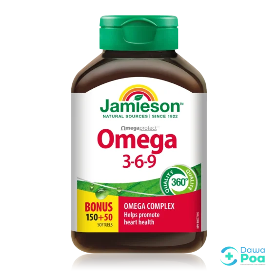 Jamieson Omega 3-6-9 1200mg Softgels 200's