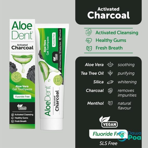 Optima Aloe Vera Charcoal Toothpaste 100ml3