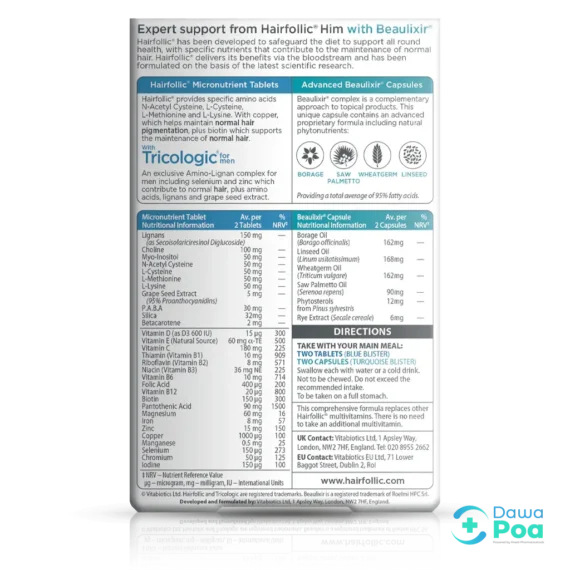 Vitabiotics Hairfollic Him Advanced2