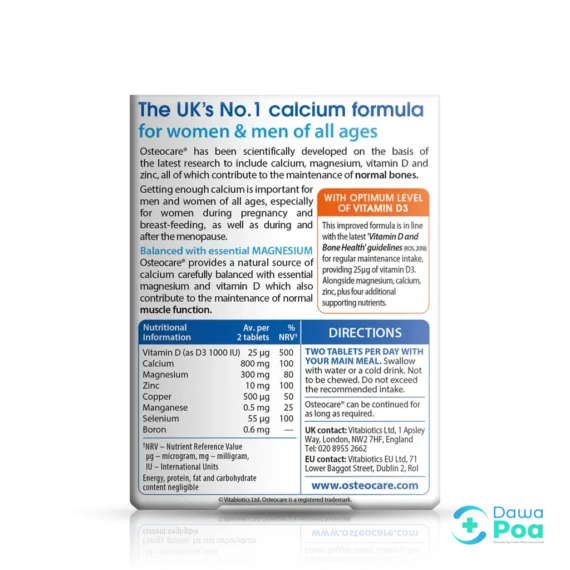 Vitabiotics Osteocare Original Tablets 30's2