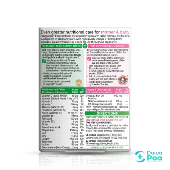 Vitabiotics Pregnacare Plus Tablets2