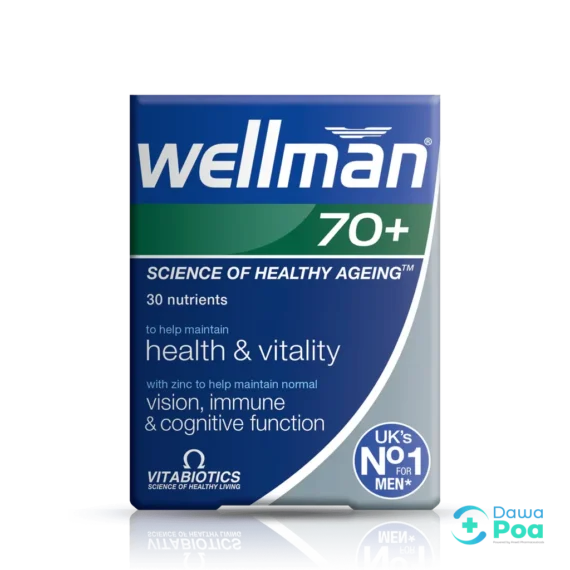 Vitabiotics Wellman 70⁺ Tablets 30's