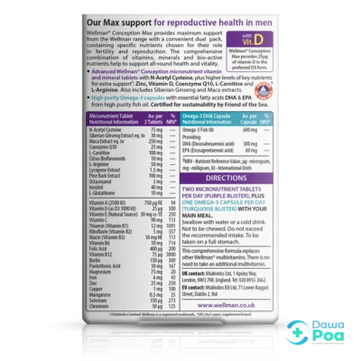 Vitabiotics Wellman Conception Max Tablets2