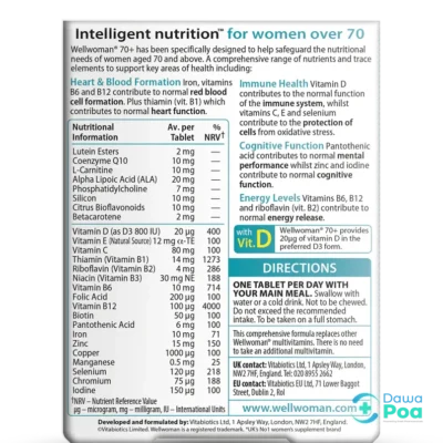 Vitabiotics Wellwoman 70⁺ Tablets 30's2