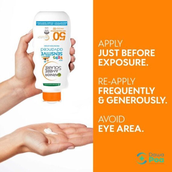 4 Kids Sensitive Sun Protection Lotion SPF 50 200ml how to apply