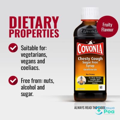 Covonia Chesty Cough Sugar Free Syrup 150ml.1