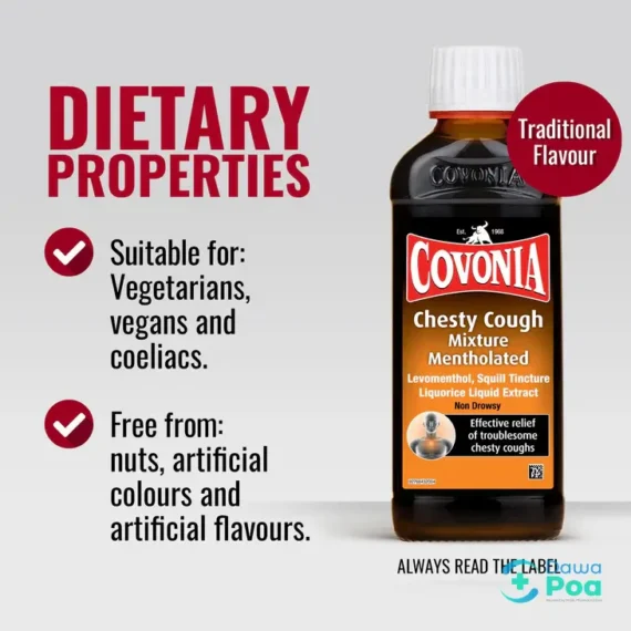 Covonia Mentholated Chesty Cough Mixture ...