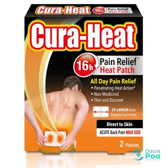 Cura-Heat Direct to Skin Back Pain Max Size 2s