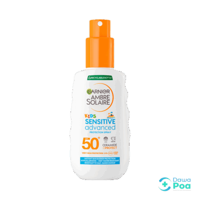 Garnier Ambre Solaire Kids Water Resistant Sun Cream Spray SPF50+ 150ml