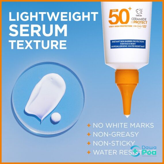 Garnier Ambre Solaire Sensitive Advanced Serum for Face & Body, with SPF 50+ .4