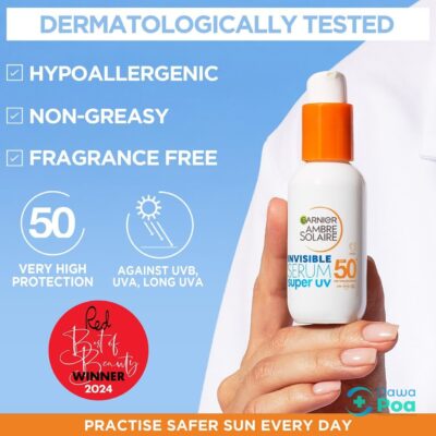 Garnier Ambre Solaire Super UV Daily Invisible Face Serum with SPF 50 + 30ml.2