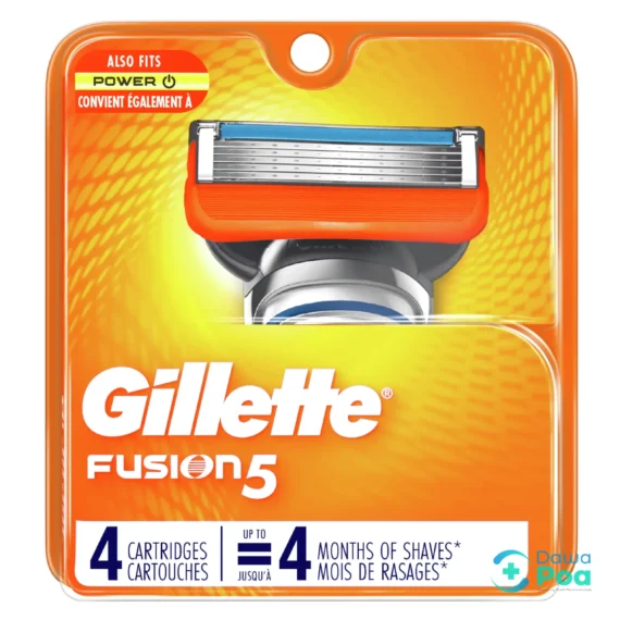 Gillette Fusion Manual Razor Blades - 4 Cartridges