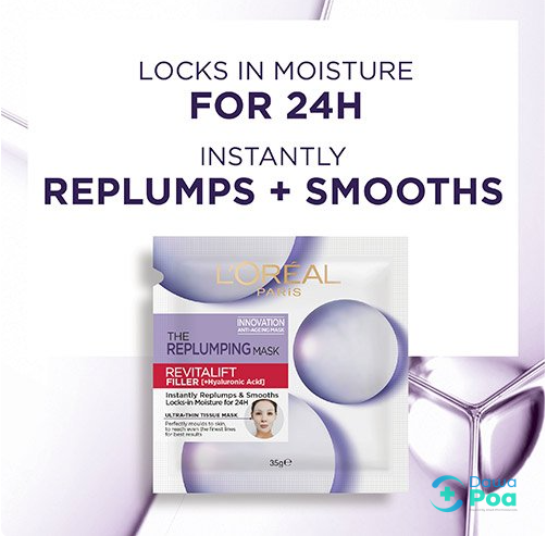L'Oreal Paris Revitalift Filler + Hyaluronic Acid Replumping Tissue Mask4