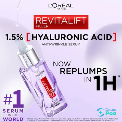 L'Oreal Revitalift Filler Hyaluronic Acid Anti-Wrinkle Serum1