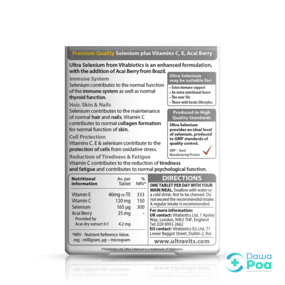 Vitabiotics Ultra Selenium Tablets 30's
