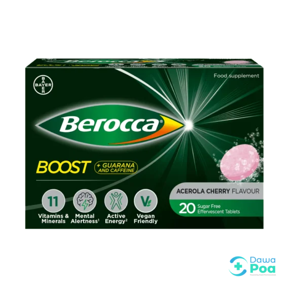 Berocca Boost Guarana Effervescent Tablets 20`s